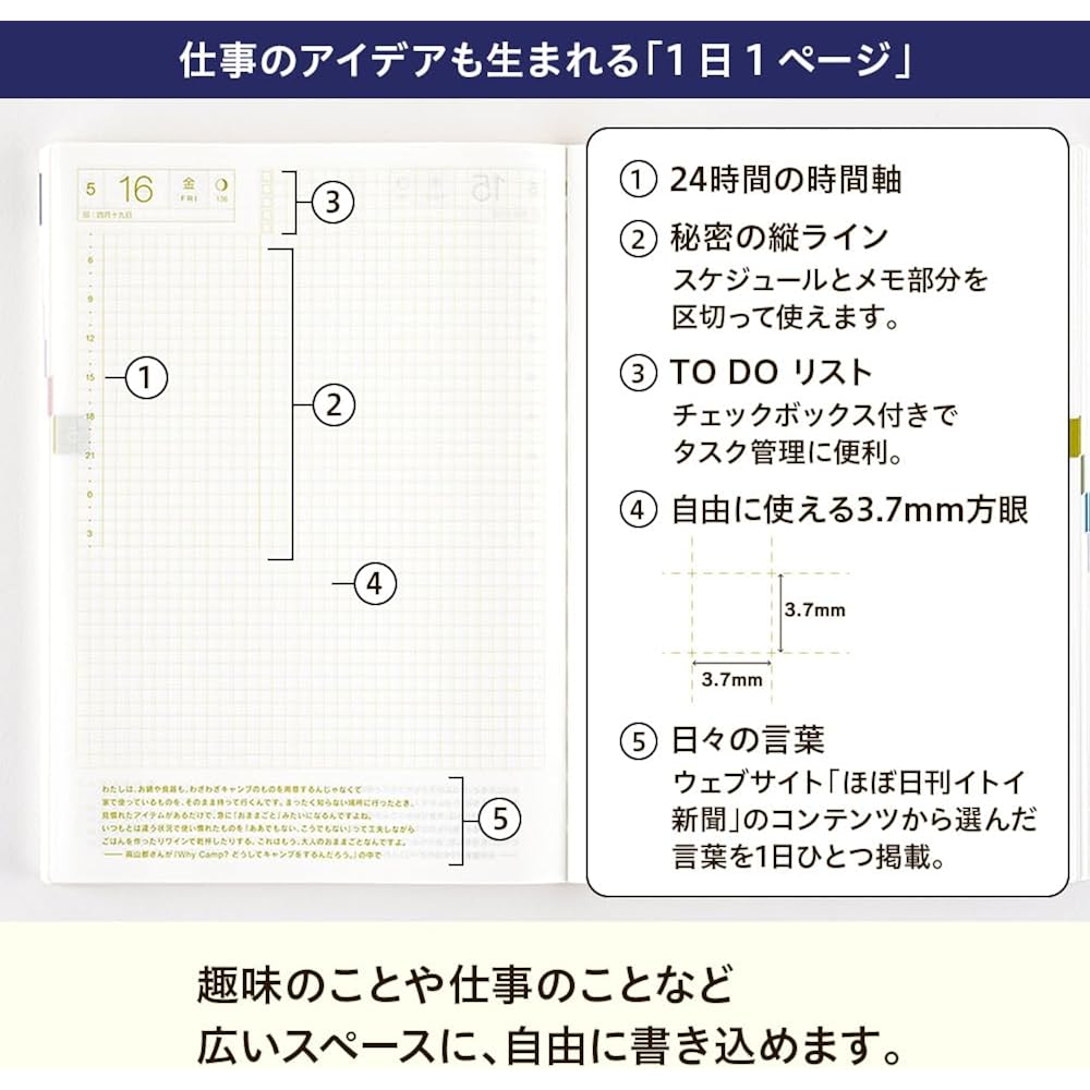 Hobonichi Notebook 2025 HON SPY X FAMILY/Forger Family ※ Domestic Stamp [A5/1 Day, 1 page/January...