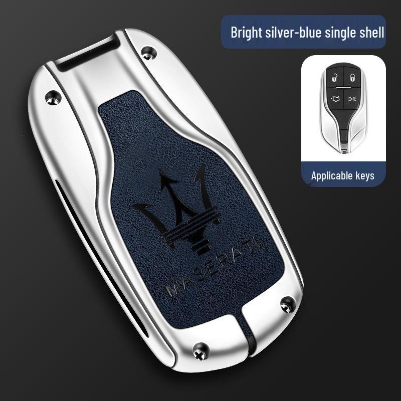 Maserati Key Case for Levante/Ghibli: Premium Leather Shell for Men & Women