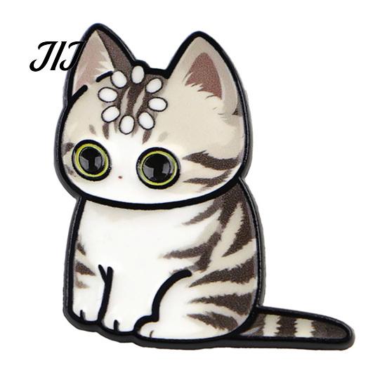Cat Lover Brooch Cartoon Pin for Clothing, Enamel Kitten Alloy Badge Decorative Clothing Pin, Backpacks Hats Scarves Accessory, Gift Lovers