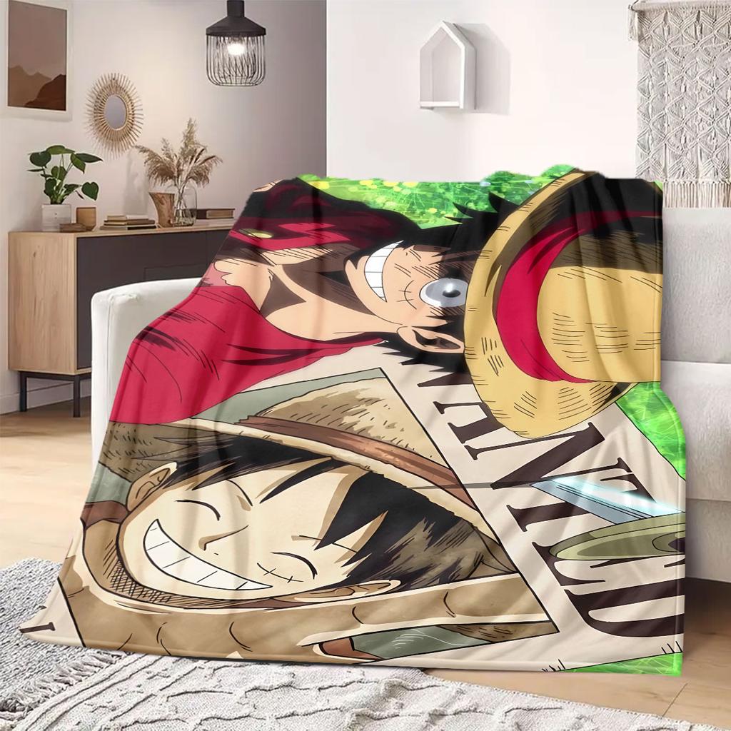 OnePiece anime Flannel Blanket Warm,Comfortable,Suitable for Bedrooms,Sofas,Beds,Chairs,Picnics,Travel