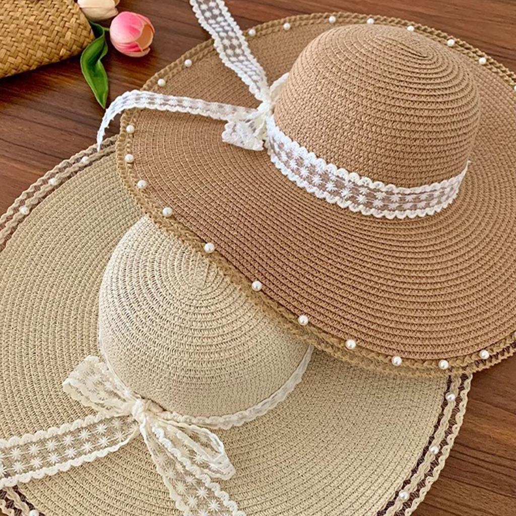 Ladies' Bow Lace Hat Beach Hat Sun Hat