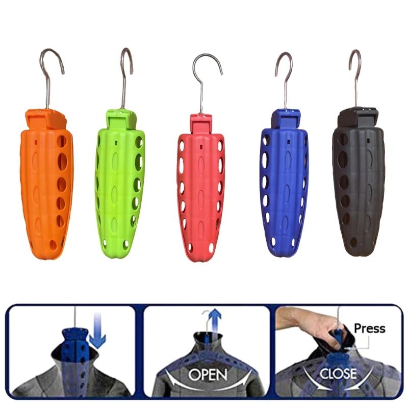Multi-Purpose Snorkeling Suit Hanger Foldable Surfing Suit Hangers Wetsuit Hanger Folding Vented Hanger Diving Accessory