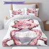 Anime Pattern Bedding Quilt Set Quilt Cover Pillowcase Home Decoration Birthday Gift (1 * Duvet Cover + 2 * Pillowcase, Without Core)