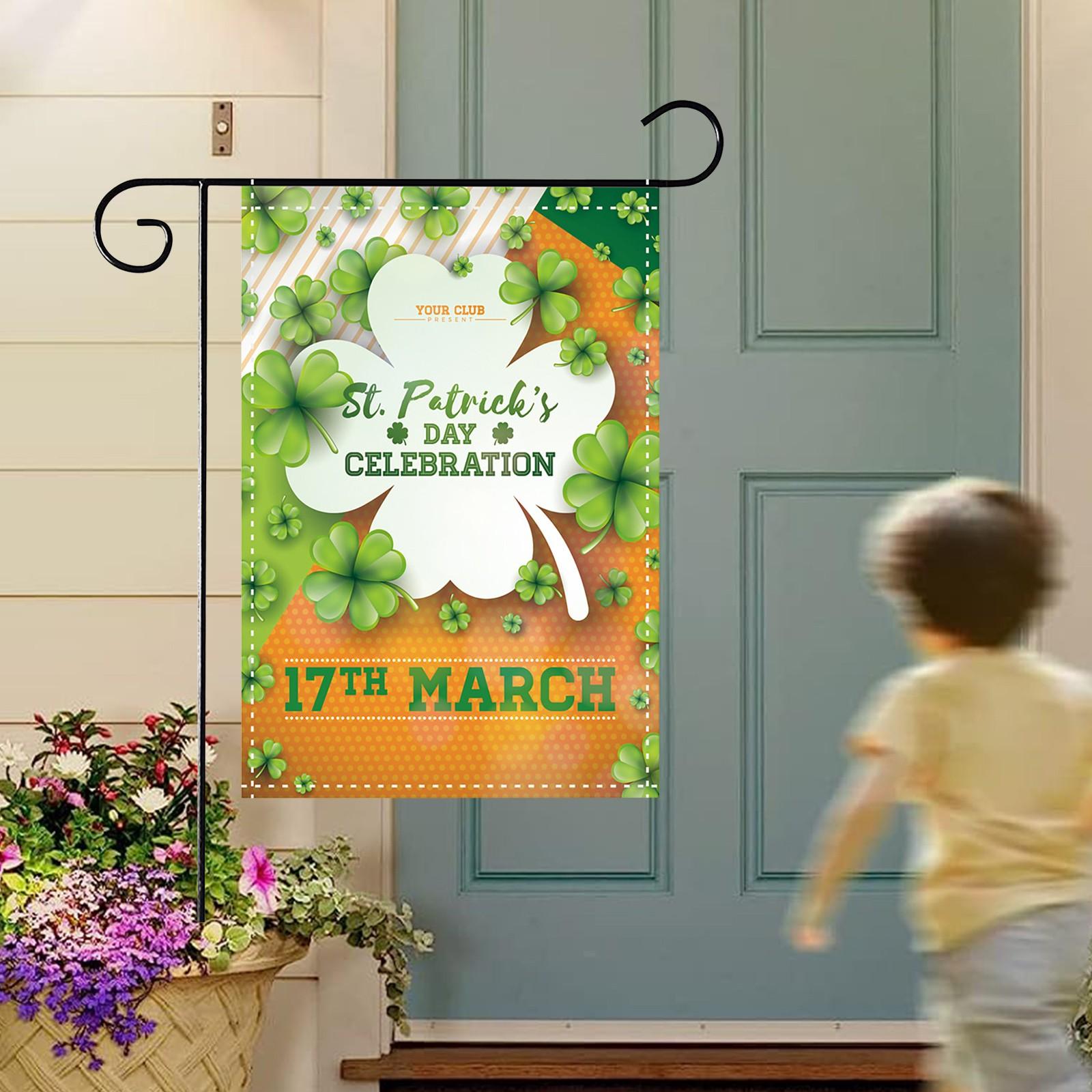 

улица. День Святого Патрика Сад Флаг Вечеринка Украшения На Открытом Воздухе One Size