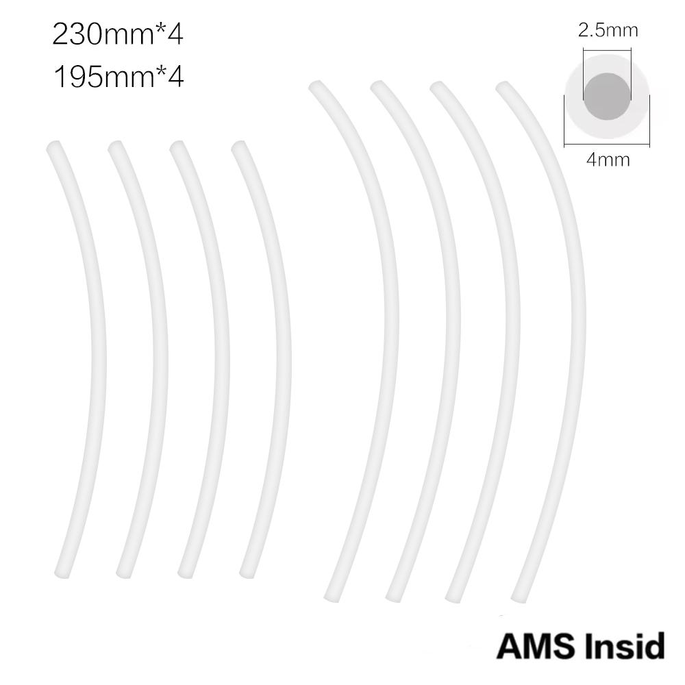 Teflonto Pipe for Bambu Lab P1P AMS A1 mini 3D Printer PTFE Tube Bowden Extruder 1.75mm ID2.5mm OD4mm Bambulab Filament Parts