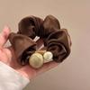 Elegant Pearl Large Scrunchie for Women Sweet Hair Ornament Simple Elastic Hairband Hair Tie Fashion Hair Accessories