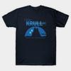 Men Black Print T-shirt Visit Krull (Blue) No-Cut Transfer Paper Print Cotton Tshirt