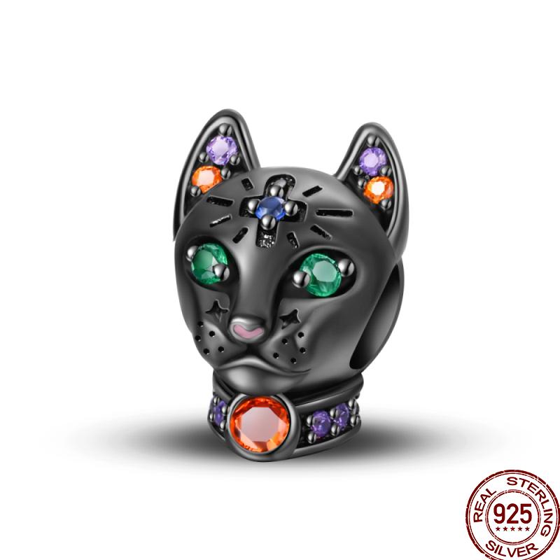 Copper Pet Animal Series Puppy And Kitten Cute Pet Lovely Charm Beads Suitable For 3Mm Original Bracelet Diy