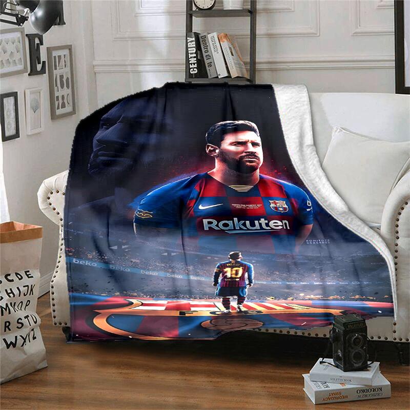 Great Soccer Player 10 Flannel Blanket Soft All-Season Throw, Design for Camping, Car Travel, Hiking Sofa, Bed, Office Perfect Gift for Parties
