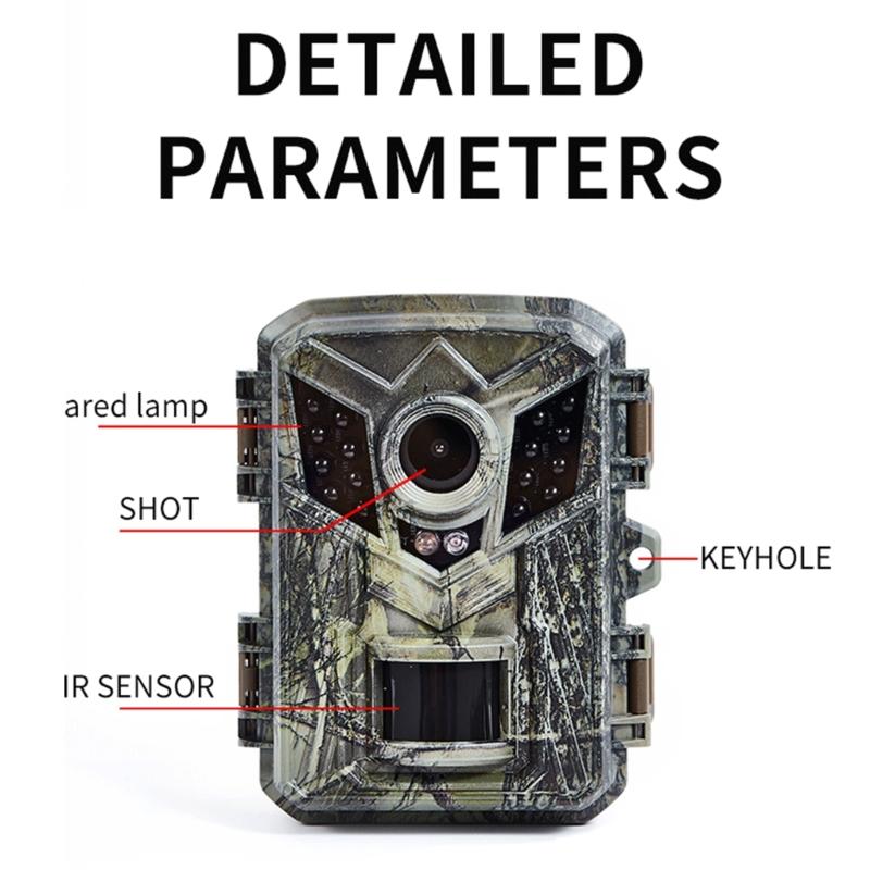 IP54 Waterproof Infrare Camera Capture Clear 1080P Footages Camera Tracking Cameras Hunting Camera with Pir Sensor