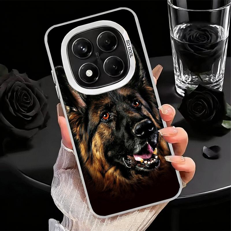 German Shepherd Dog Shockproof Phone Case for Xiaomi Redmi Note 15 14 13 12 Pro Plus 11 11S 11T 5G Cover Anti Fall Fundas