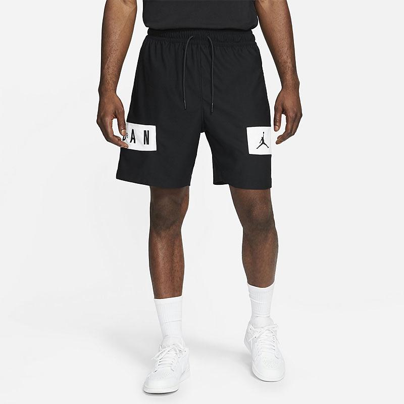 Jordan Dri-Fit Contrast Quick-Dry Knit Basketball Shorts Men Bottoms Black CZ4772-010