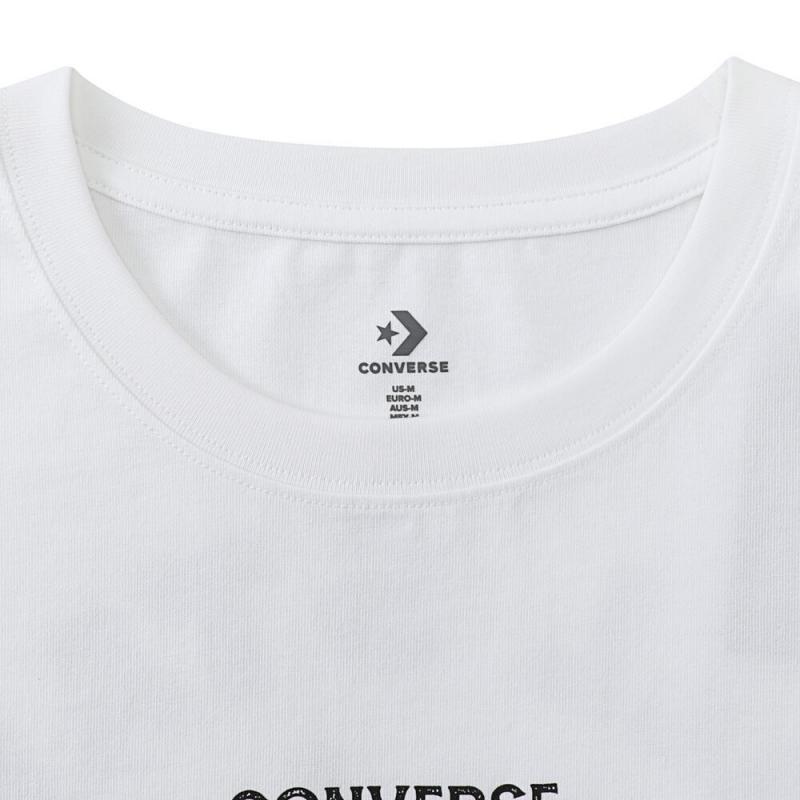 New Converse T Shirts Men's White MCH875-001