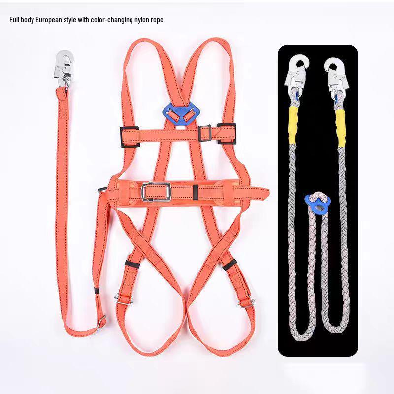 Europejska Uprząż Bezpieczeństwa Elektryka Wysokogórskiego z Konstrukcją Podwójnego Grzbietu i Liną Amortyzującą