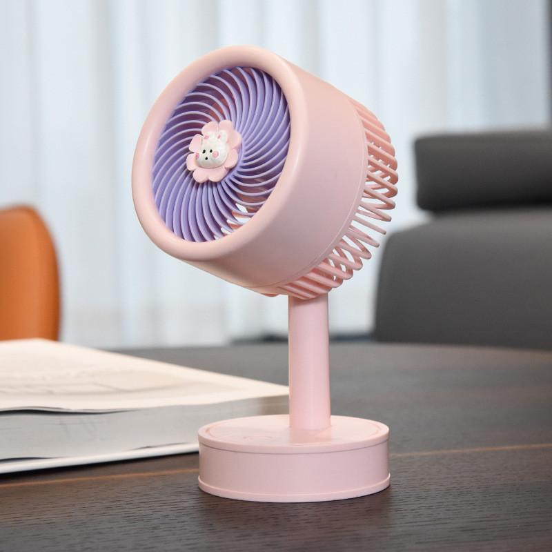 

Милий і чарівний міні-USB ручний вентилятор із індивідуальним логотипом, портативний маленький вентилятор із пластиковими лопатями рожевий