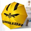 1PC Bumblebee Logo Automatic Open/Close, 8-Rib Durable Frame Compact Travel Umbrella for Men & Women S1222078