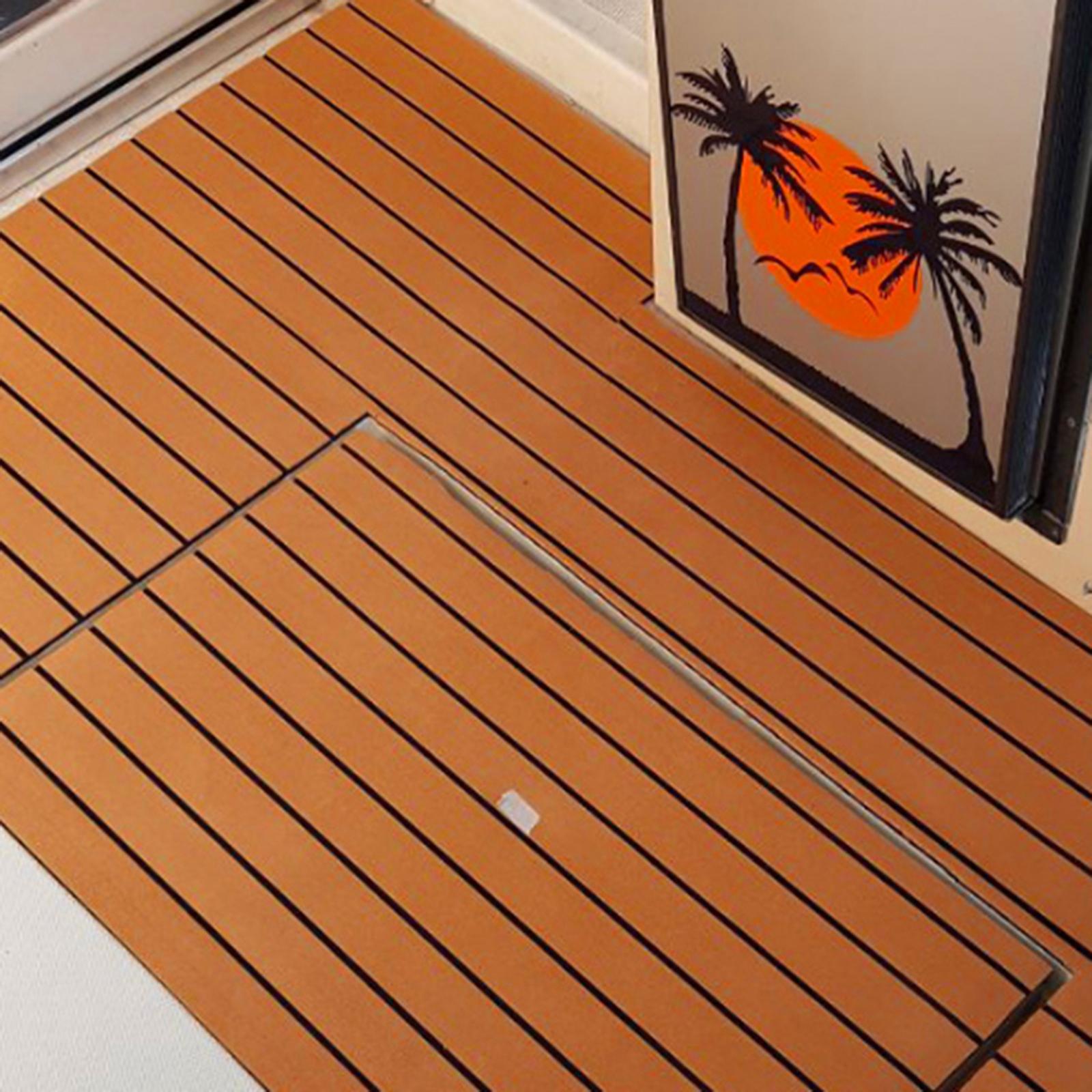 EVA Foam Teak Sheet Non Slip Decking Pad Synthetic Teak Boat Flooring for Marine Accessories Boat Floor Cover