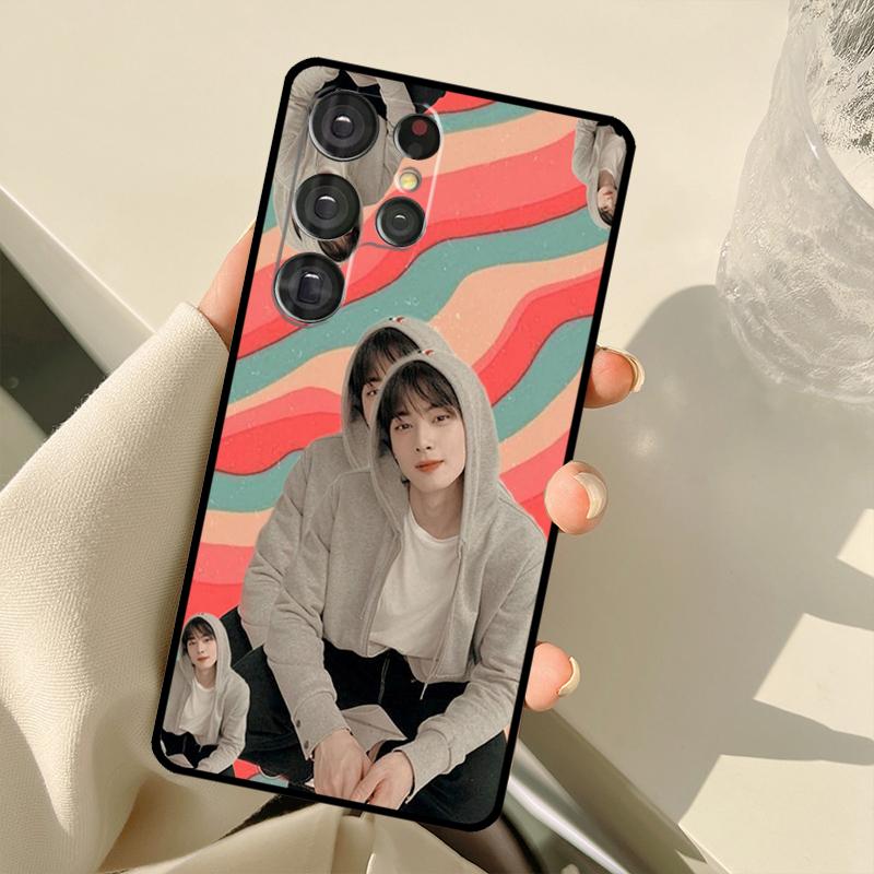 Cha Eun Woo Korean Actor Singer Case For Samsung Galaxy S22 Ultra S21 S20 S24 S25 Ultra S9 S10 Plus S23 FE S25 FE Back Cover