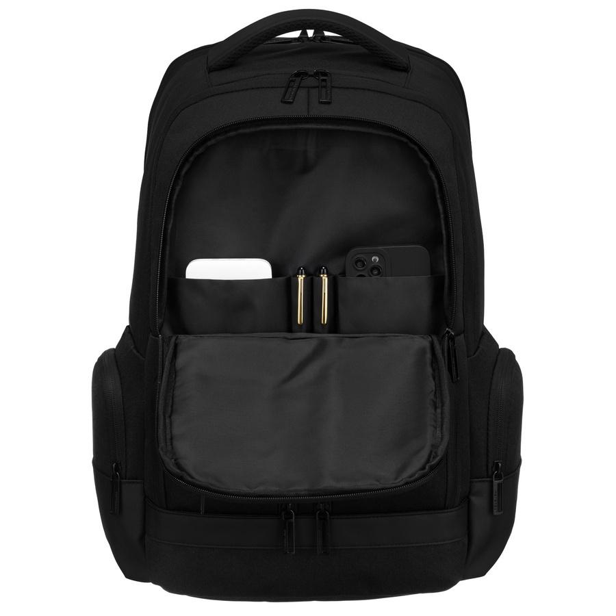 Großer schwarzer Reise-Laptop-Rucksack - Peterson
