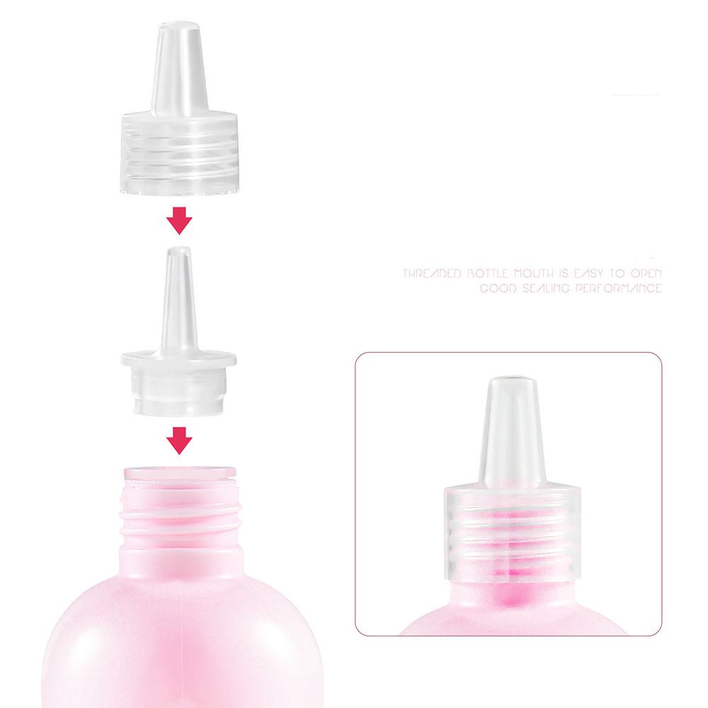 60/150/250ml PP Precision Tip Squeeze Dispensing Bottle with Leak-Proof Twist Cap Durable Plastic Containers Refillable Bottles