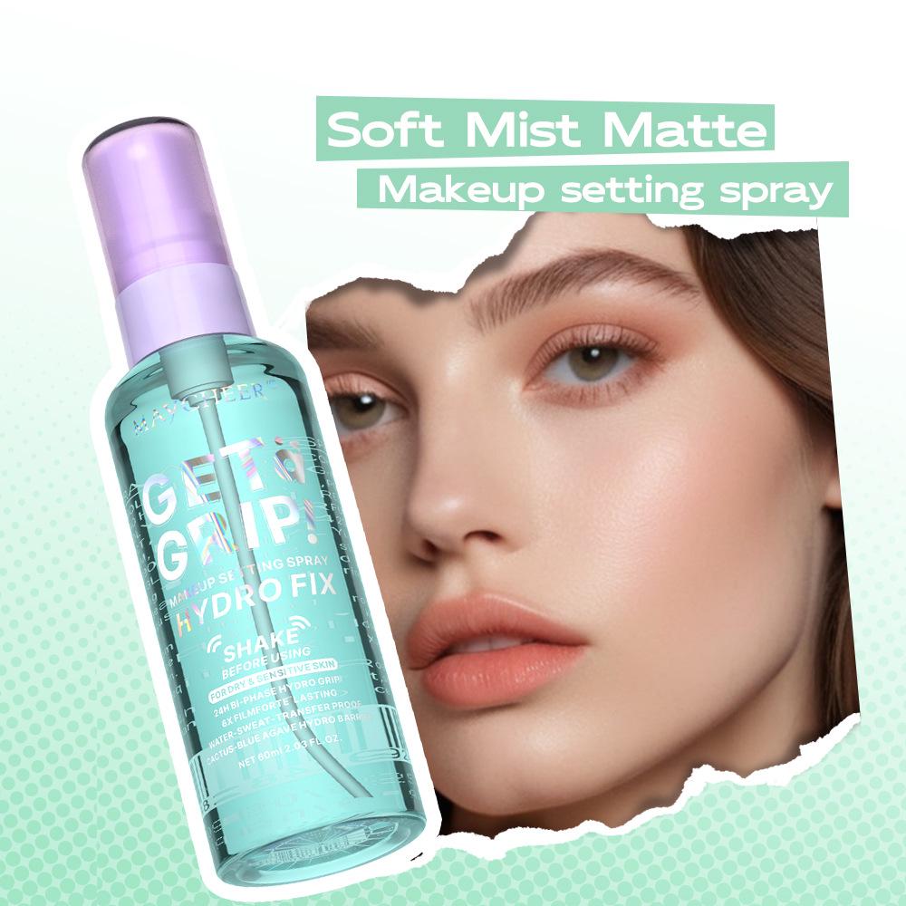 MAYCHEER Matte Setting Spray - Oil Control, No Smudging, Waterproof, Long-lasting, No Tightness 60ML