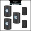 Rechargeable Wireless Doorbell Set: No Plug Needed, Long-Range Control, 3 Receivers, Ringtones, Ideal for Homes/Elderly Call Button