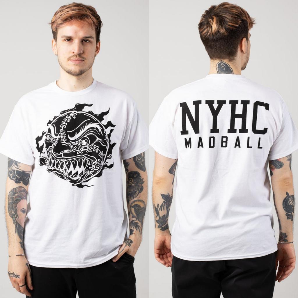 T-shirt in Cotone Grafica Y2k Madball Unisex Estiva Manica Corta Marca di Moda Maglietta Casual di Lusso Vintage