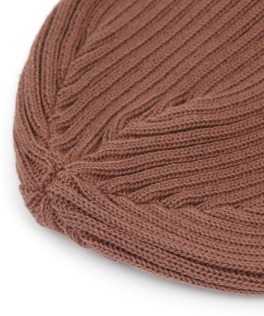 Eondeokeonteulol All-Season Thin Long Cotton Knit Unisex Logo Beanie Hat Beanie / Floral Script / M Stripe / D Pink