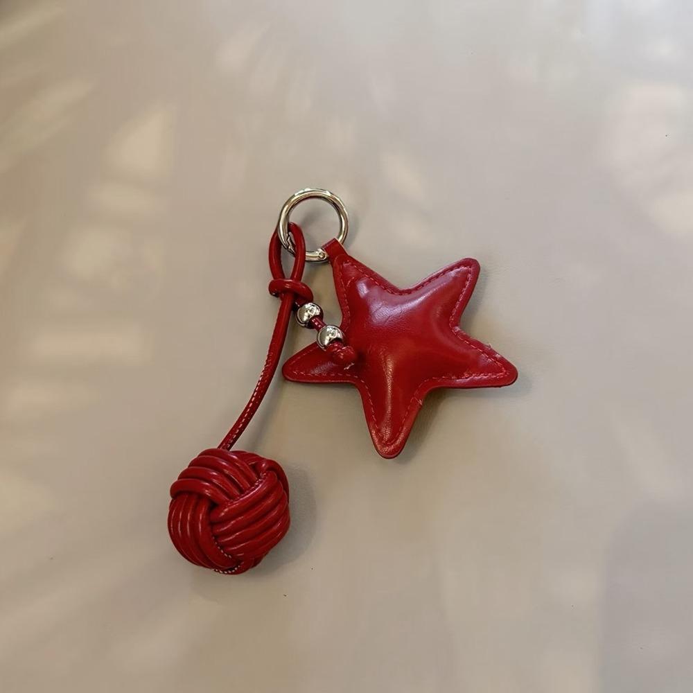 Mobile Phone Pendant Star Pendant Five-pointed Star Weave Key Ring Bag Pendant
