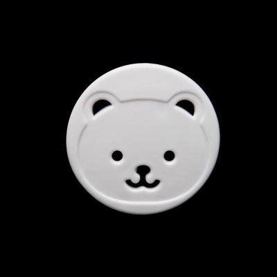 10 Pcs Thick Round Head-shaped Baby Children's Socket Bear 2-phase Foot 2-hole Anti-electric Shock Safety Power Protection Cover