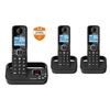 Cordless Landline Phone - ALCATEL - F860 Voice Trio Black - Blocking Unwanted Calls