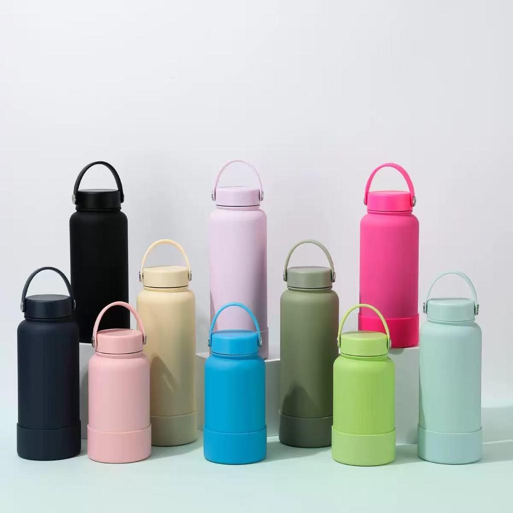 High-Value 316 Stainless Steel Macaron Thermos Bottle with Lanyard - Stylish, Portable, Insulated Sports Water Bottle
