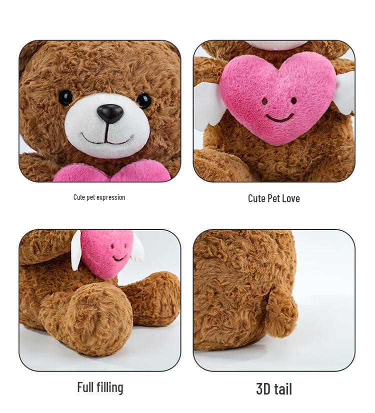 Herzumarmender Teddybär Plüschtier - Valentinstagsgeschenk