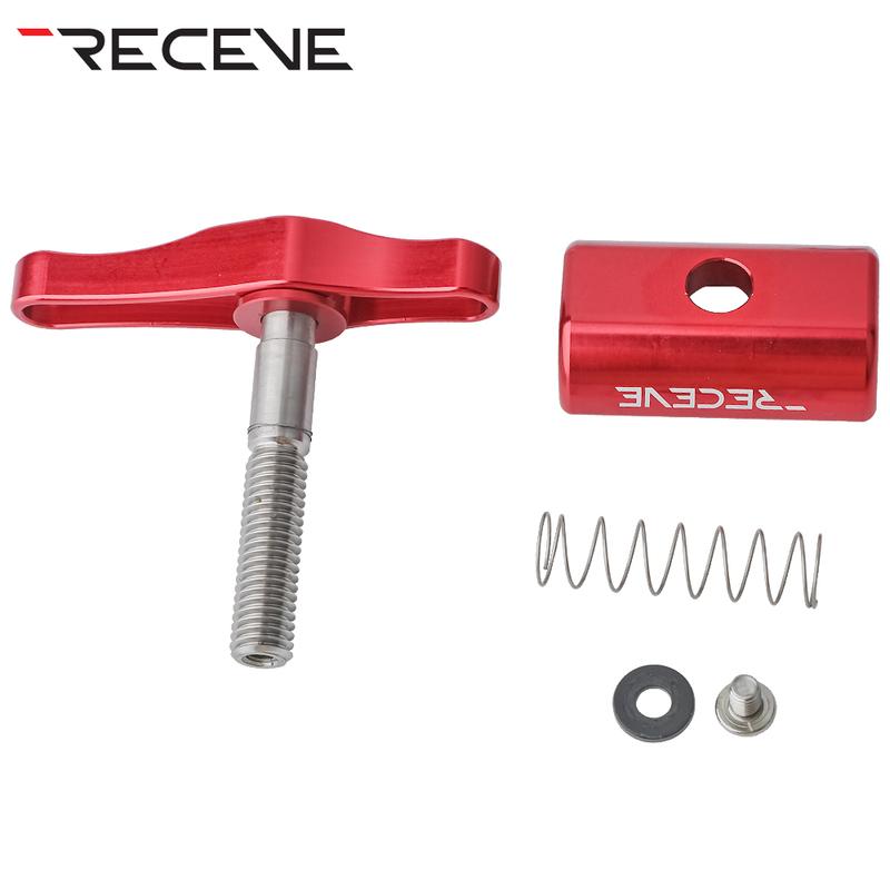 RECEVE Folding Bike C Buckle Knob Hinge Clamp Bicycle Titanium Alloy Handle Hinge Clamp Kit Folding Buckle Fixed For Brompton