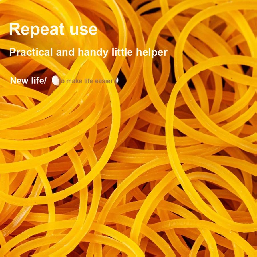 750 יחידות גומיות עמידות בעלות גמישות גבוהה, גומיות עור צהובות לקשירת כסף, טבעות גומי עמידות בחום, גומיות תעשייתיות