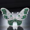 Luxury Fashion Fine Jewelry Silver Custom Animal Zircon Pearls Butterfly Pins Brooches for Women