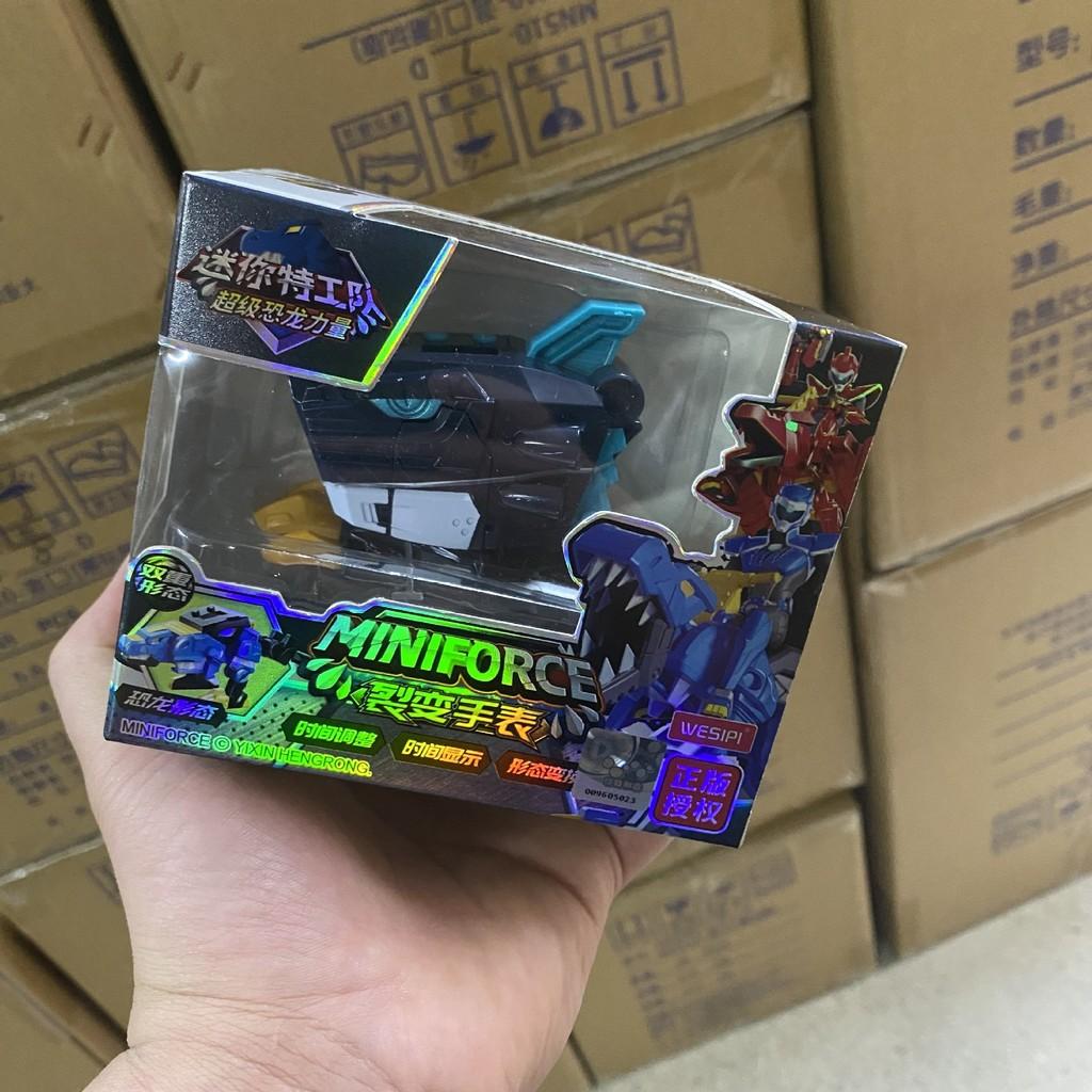 Mini Force Dinosaur Robot Model Transformable Watch Toy With Battery Power