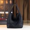 Large Capacity Hand-Woven Women'S Bags, Fashionable Versatile Mother And Child Bags, Shoulder Bags, Trendy High-End Underarm Bags, Tote Bags.