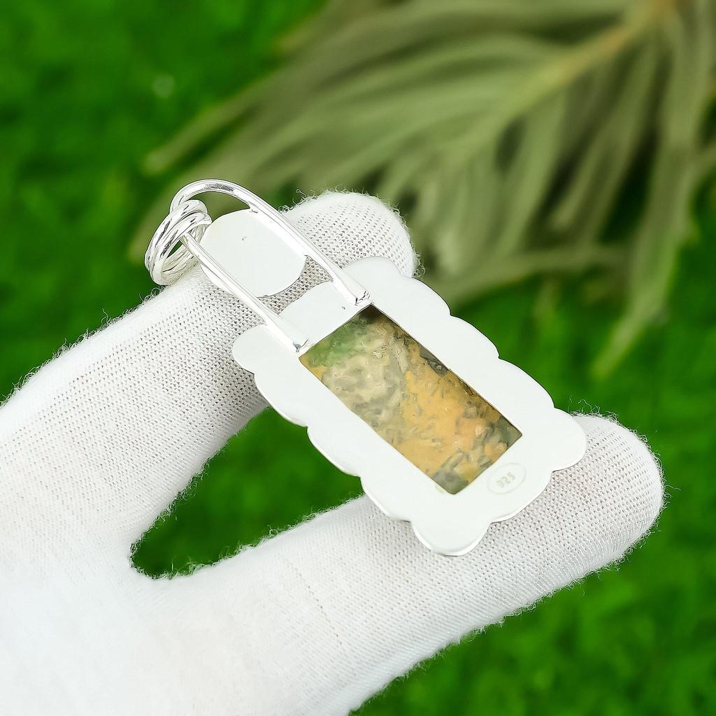 Mothers day Sale Sterling Silver Leopard Skin Gemstone Sister Pendant Jewelry