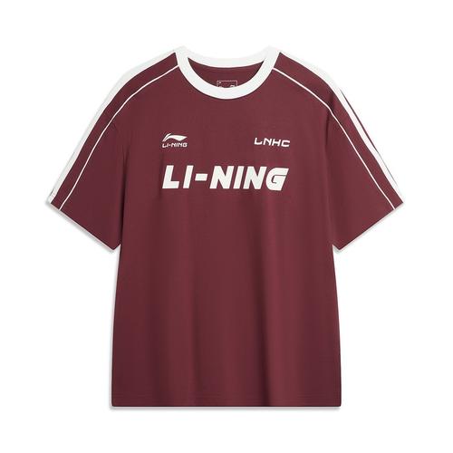 Li Ning Спортивная коллекция Li-Ning Lifestyle Футболка Унисекс Темно-винтажный красный AHSU657-3 EU XL красный