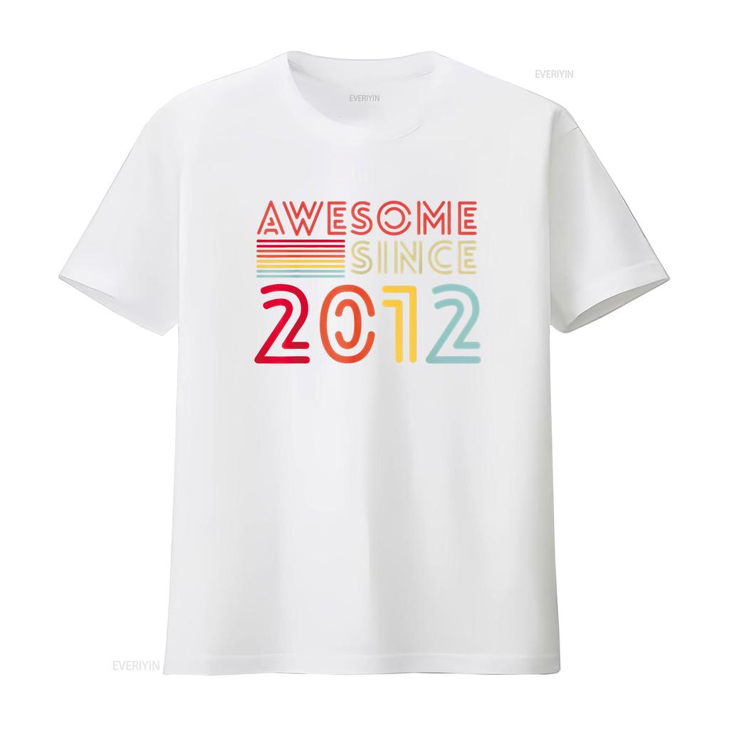 12yr BDay Son Boy Funny 2012 12th for 12 Year Old Birthday T Shirt vintage Washed Stylish Stretched Slightly streetwear graphic