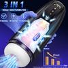 3 IN 1 Automatic Telescopic Sucking Vibrators Male Masturbation Cup Male Enlargement Penis Pump Adult Supplies Sex Toys for Men