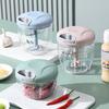 Grinder Manual Pull Cord Food Chopper for Garlic Ginger Peppers Onion Puree