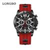 LONGBO Multifunktionale Herren-Sport-Quarzuhr - Wasserdicht, Leuchtend, mit Kalender und Silikonarmband
