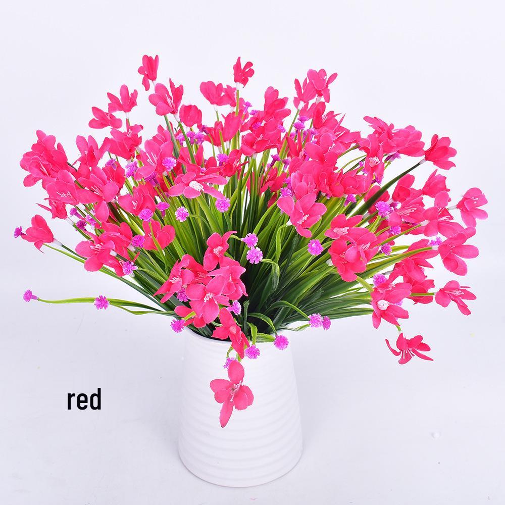 UV-Protected 7-Fork Magnolia Rayon Bouquet for Home & Garden Decoration