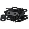 12PCS 40x16mm/1.6” X 0.6” Stainless Steel Flat Brace Mending Repair Plate with Screws  Wood Beams