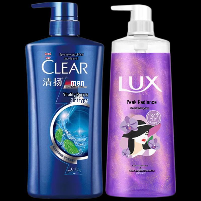 Набор Clear Men Шампунь и Lux Гель для душа
