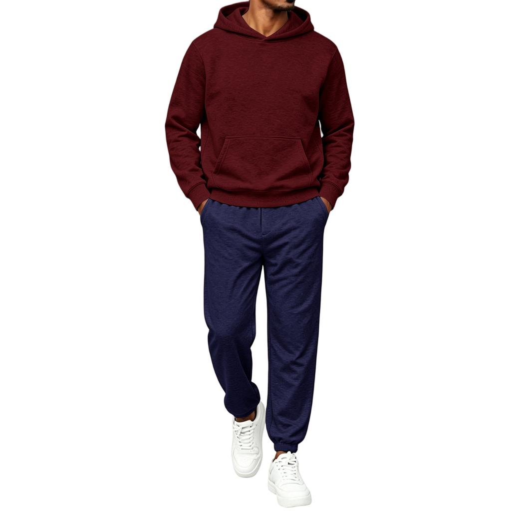 Ensemble à capuche 2 pièces pour homme - Survêtement décontracté pour le printemps, l'automne et le sport
