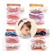 Children's Red Bow Headband Set: 3-Piece Elastic Baby Girl Hair Accessory