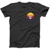 Skeleton Hand Peace Sign Bones Retro Sunset T-Shirt Sweatshirt Hoodie Tanktop for Men Women Kids Black